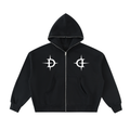 “TIME IS MONEY” UNISEX FULL-ZIP HOODIE