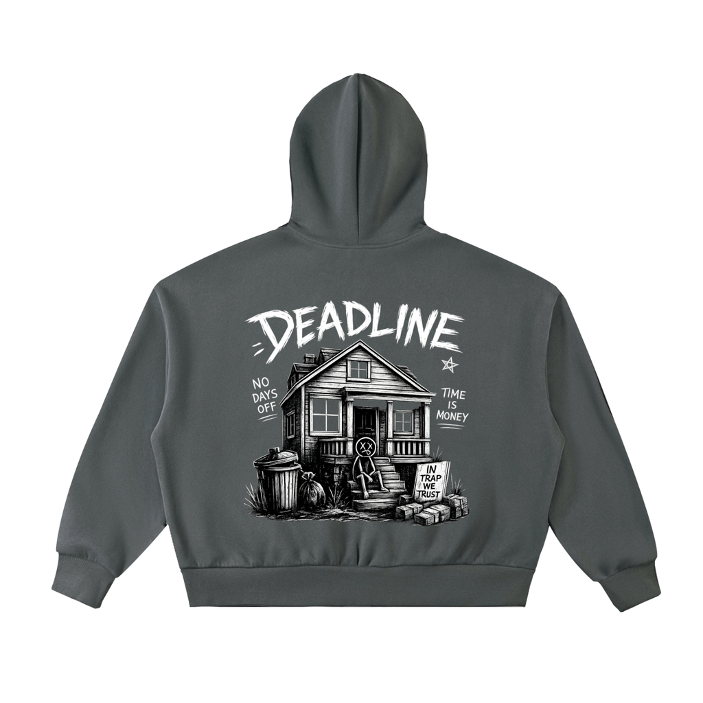 “TIME IS MONEY” UNISEX FULL-ZIP HOODIE